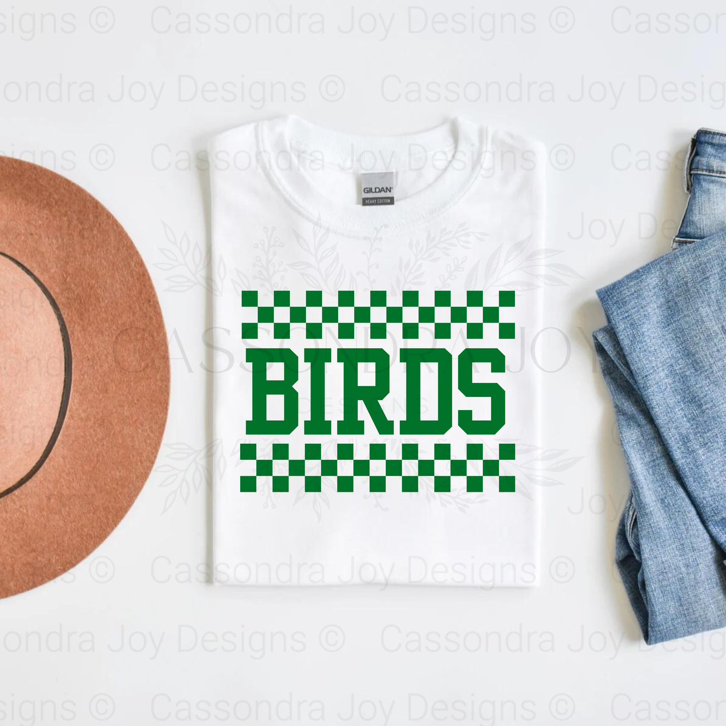 Checkered Birds Football Shirt