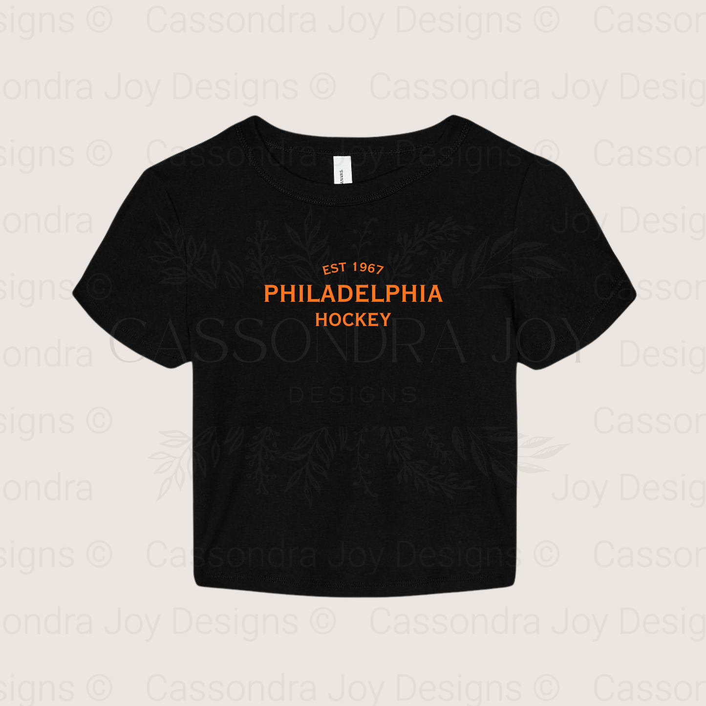 Minimalist Hockey Crop Tee