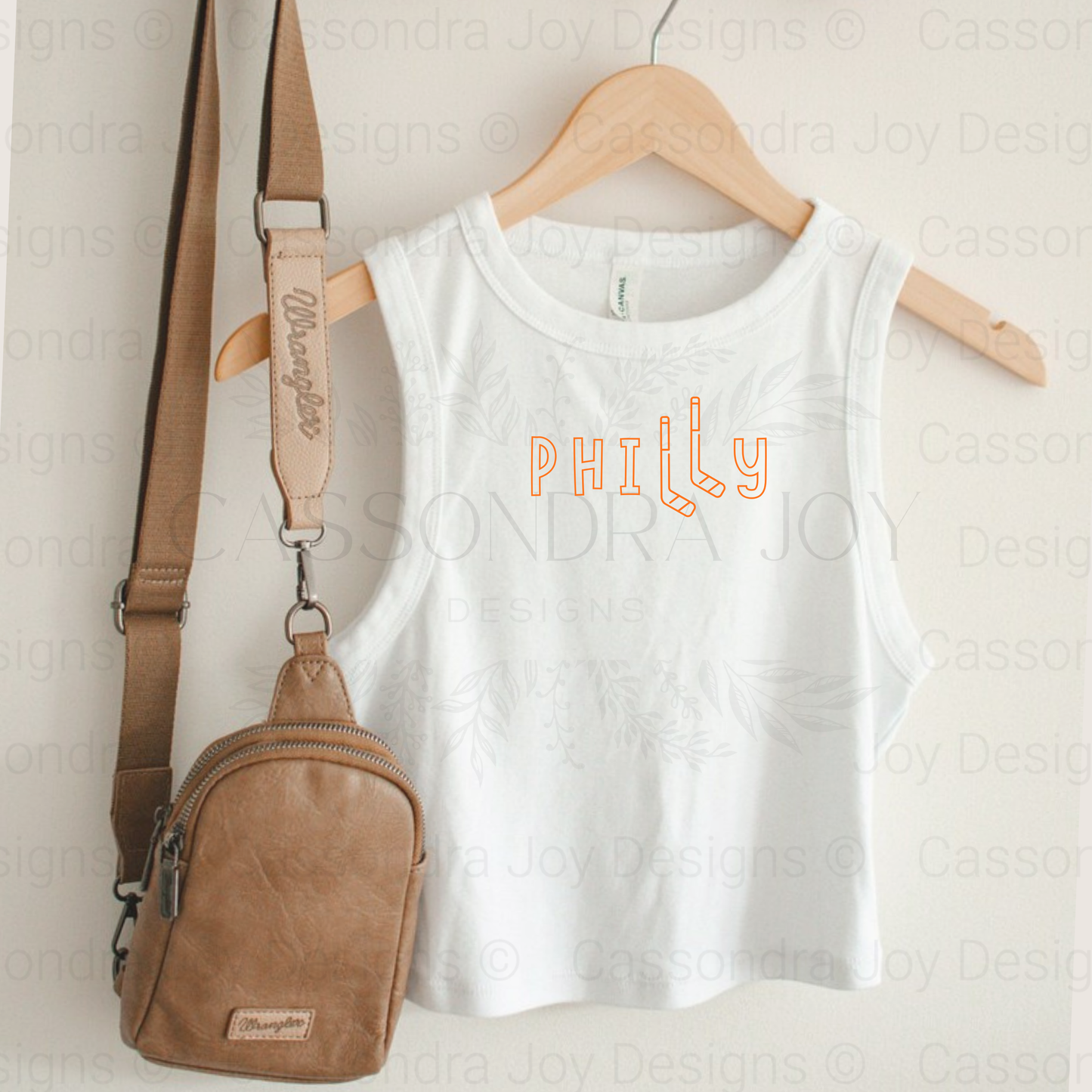Philly Hockey Crop Tank Top