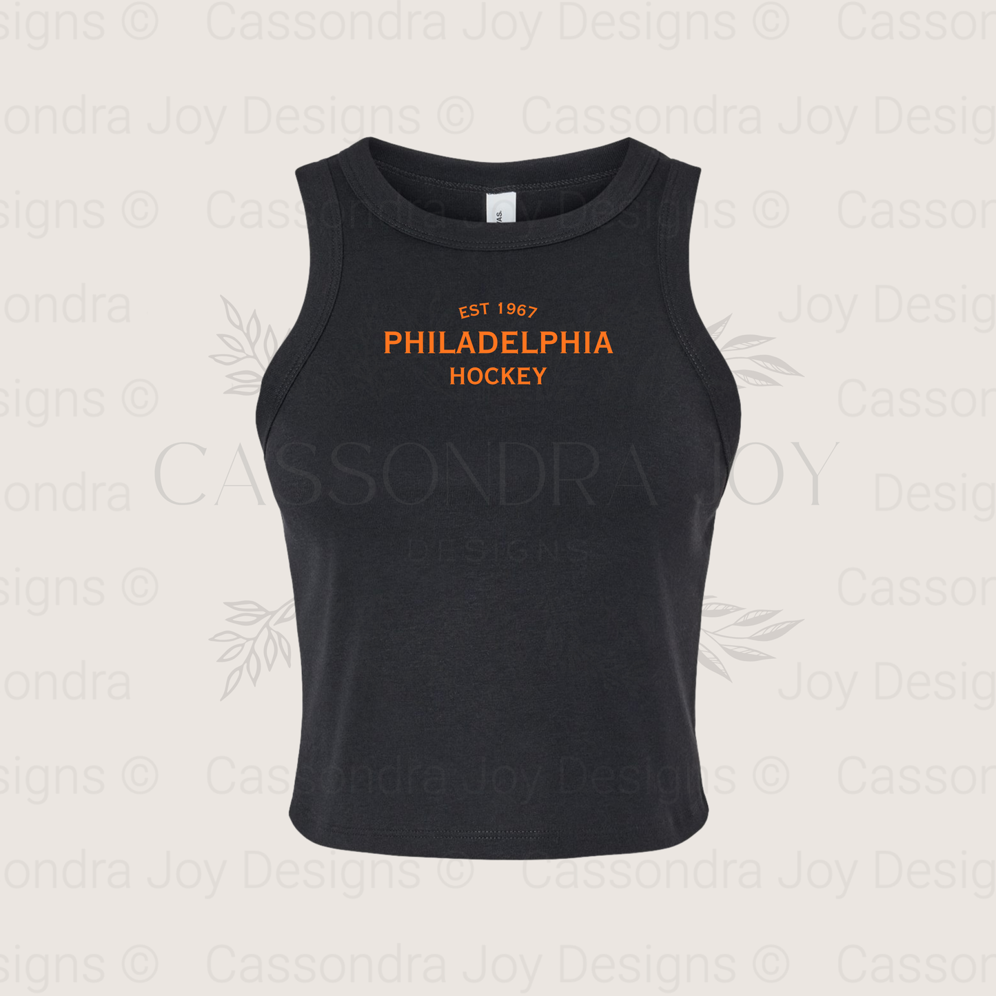 Minimalist Hockey Crop Tank Top