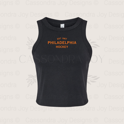Minimalist Hockey Crop Tank Top
