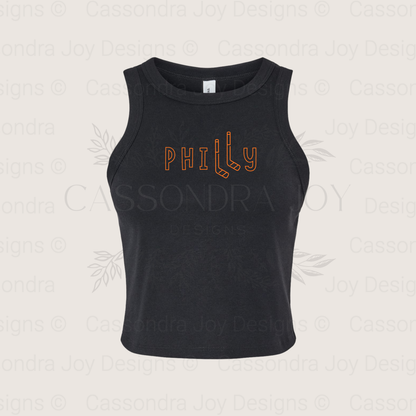 Philly Hockey Crop Tank Top