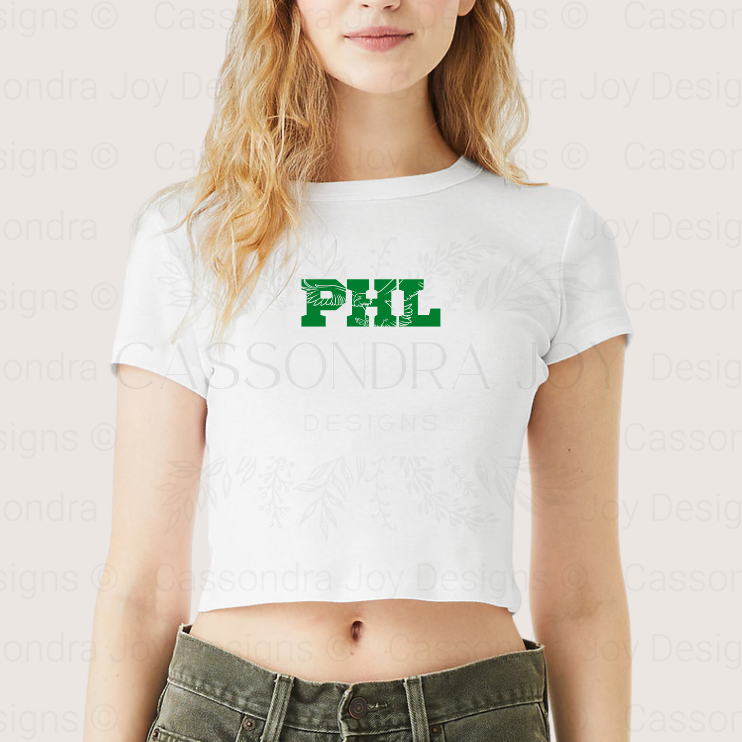 PHL Football Crop Tee