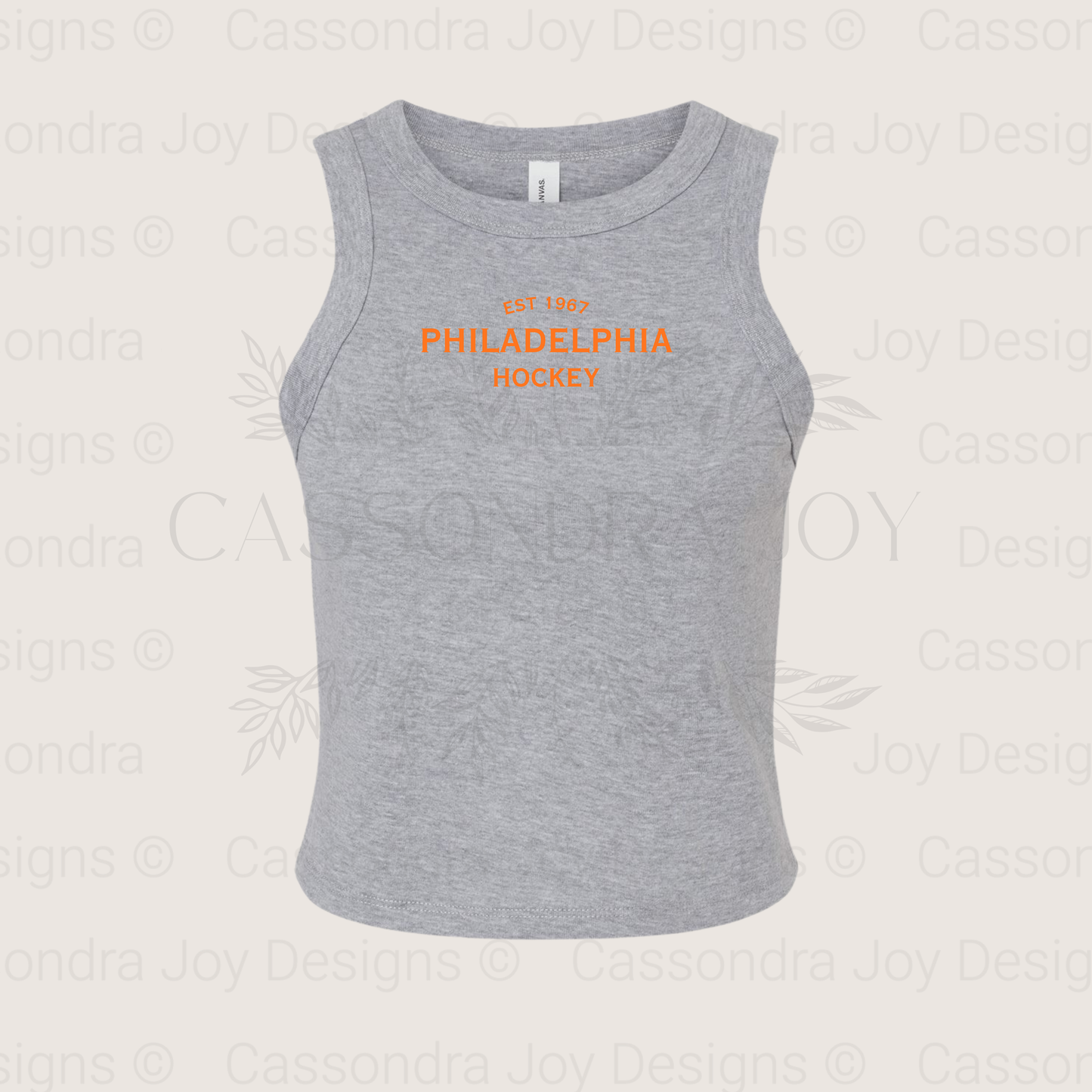 Minimalist Hockey Crop Tank Top