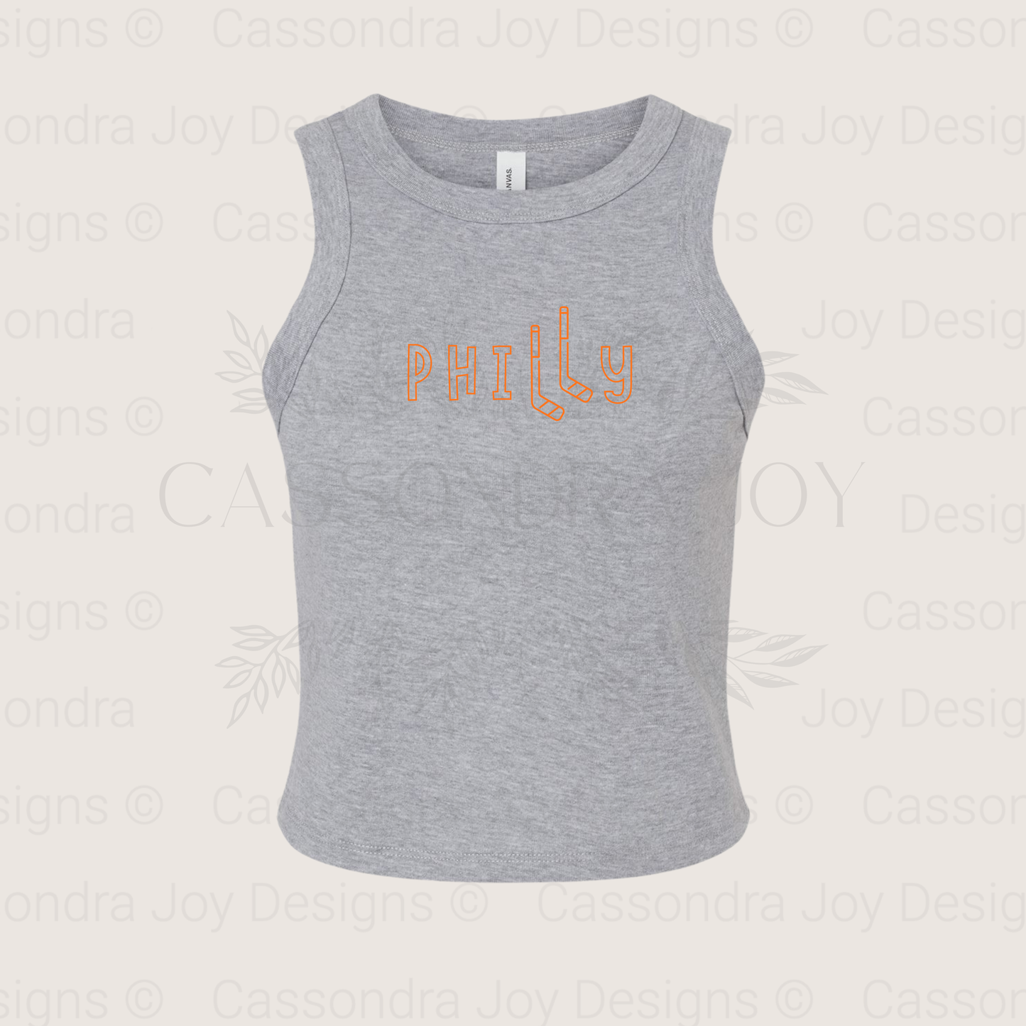 Philly Hockey Crop Tank Top