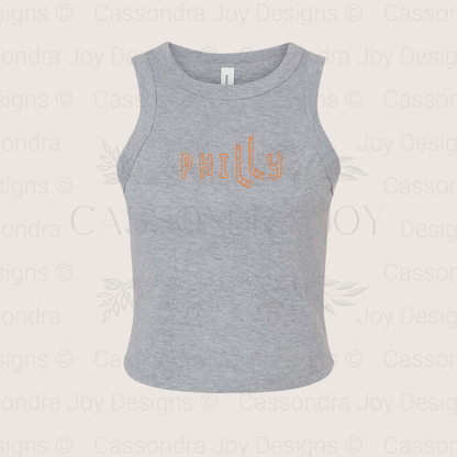Philly Hockey Crop Tank Top