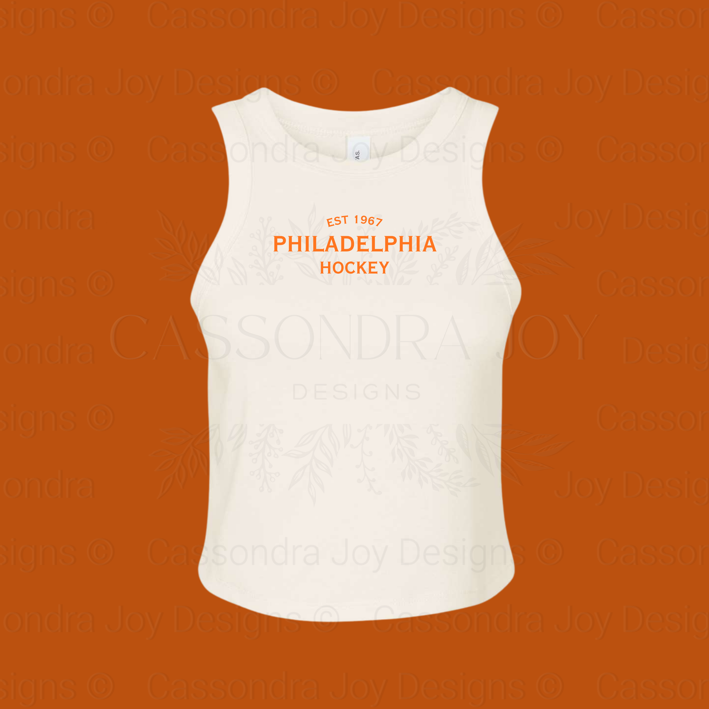 Minimalist Hockey Crop Tank Top