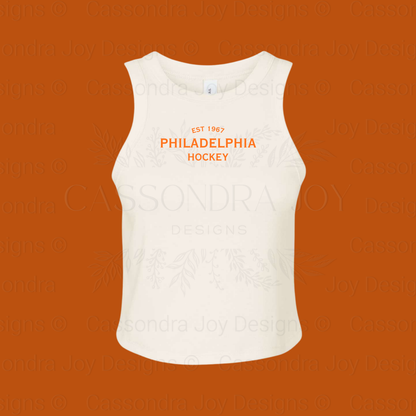 Minimalist Hockey Crop Tank Top