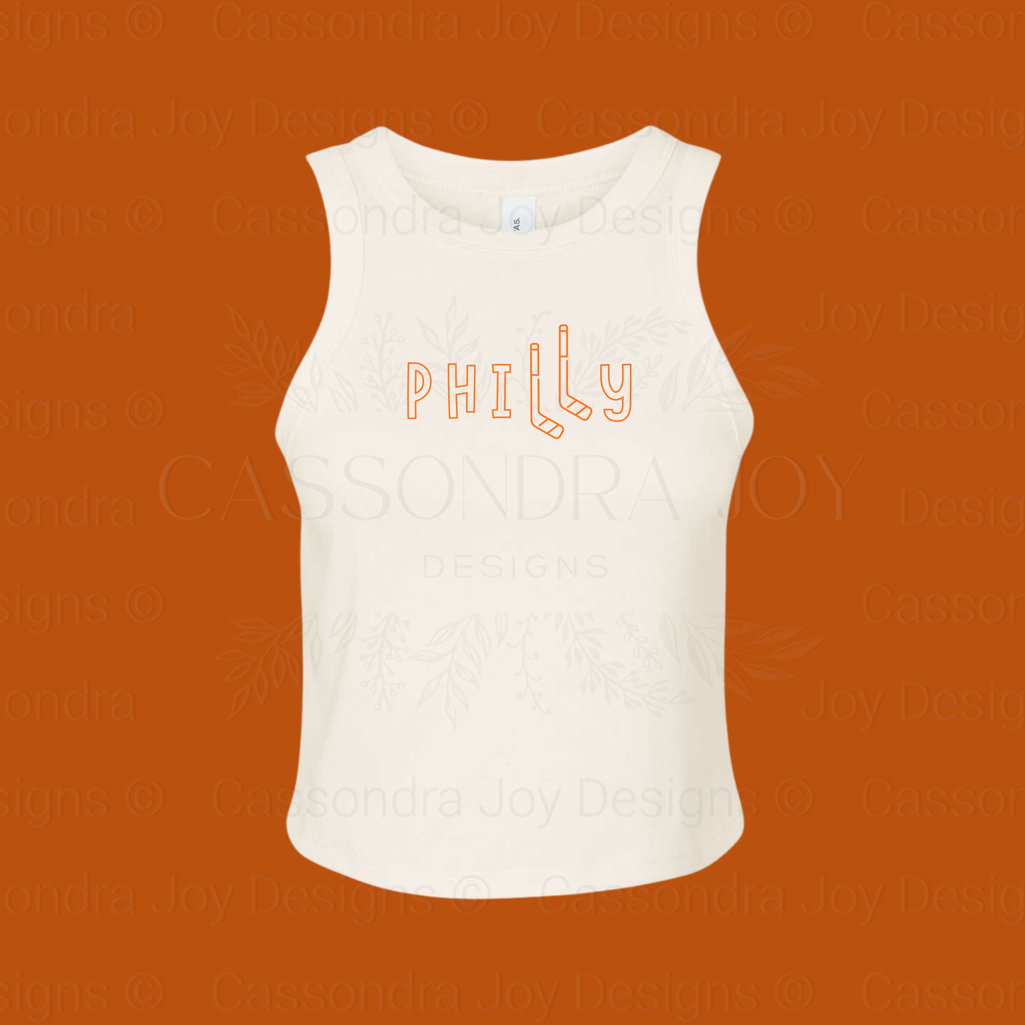 Philly Hockey Crop Tank Top