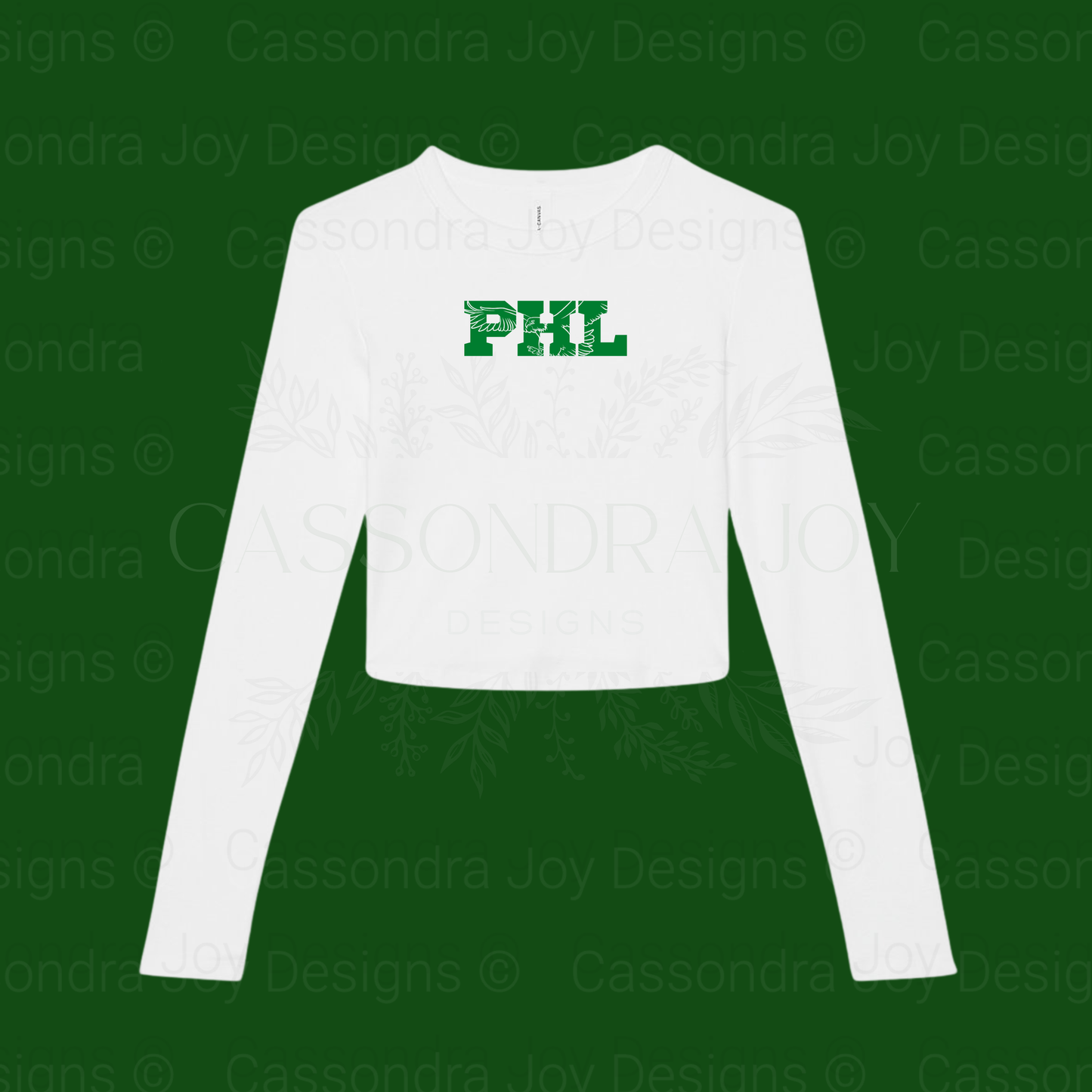 PHL Football Long Sleeve Crop Tee