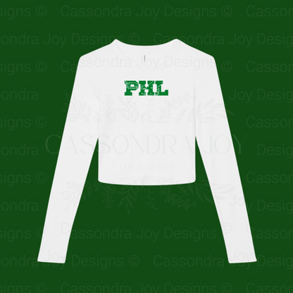 PHL Football Long Sleeve Crop Tee
