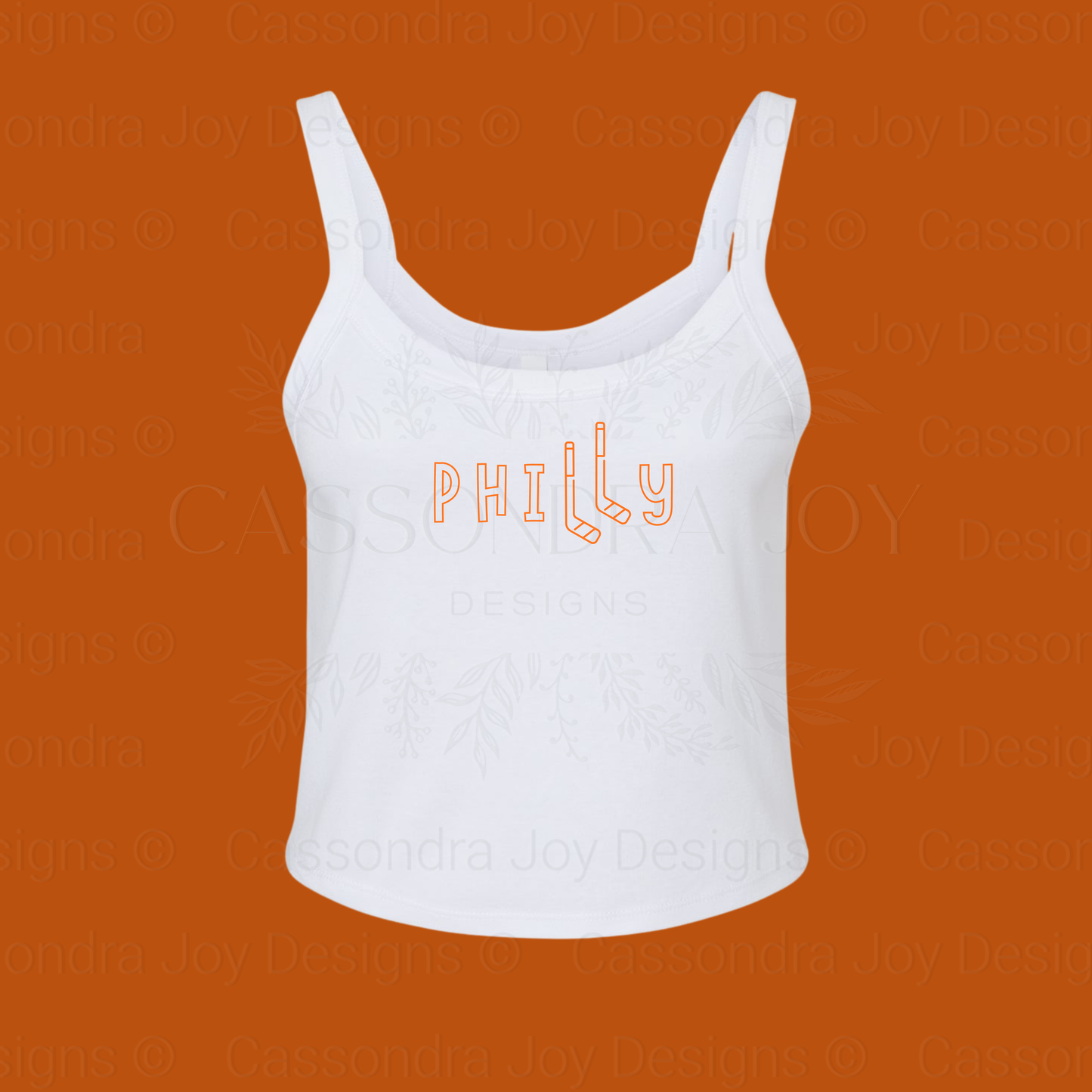 Philly Hockey Crop Tank Top