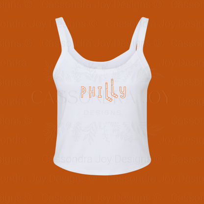 Philly Hockey Crop Tank Top