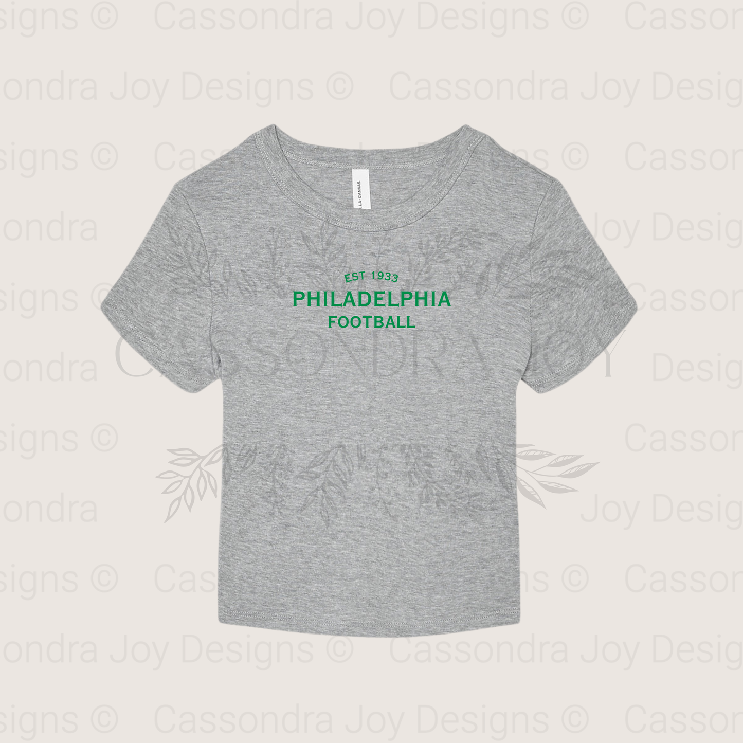 Minimalist Football Crop Tee