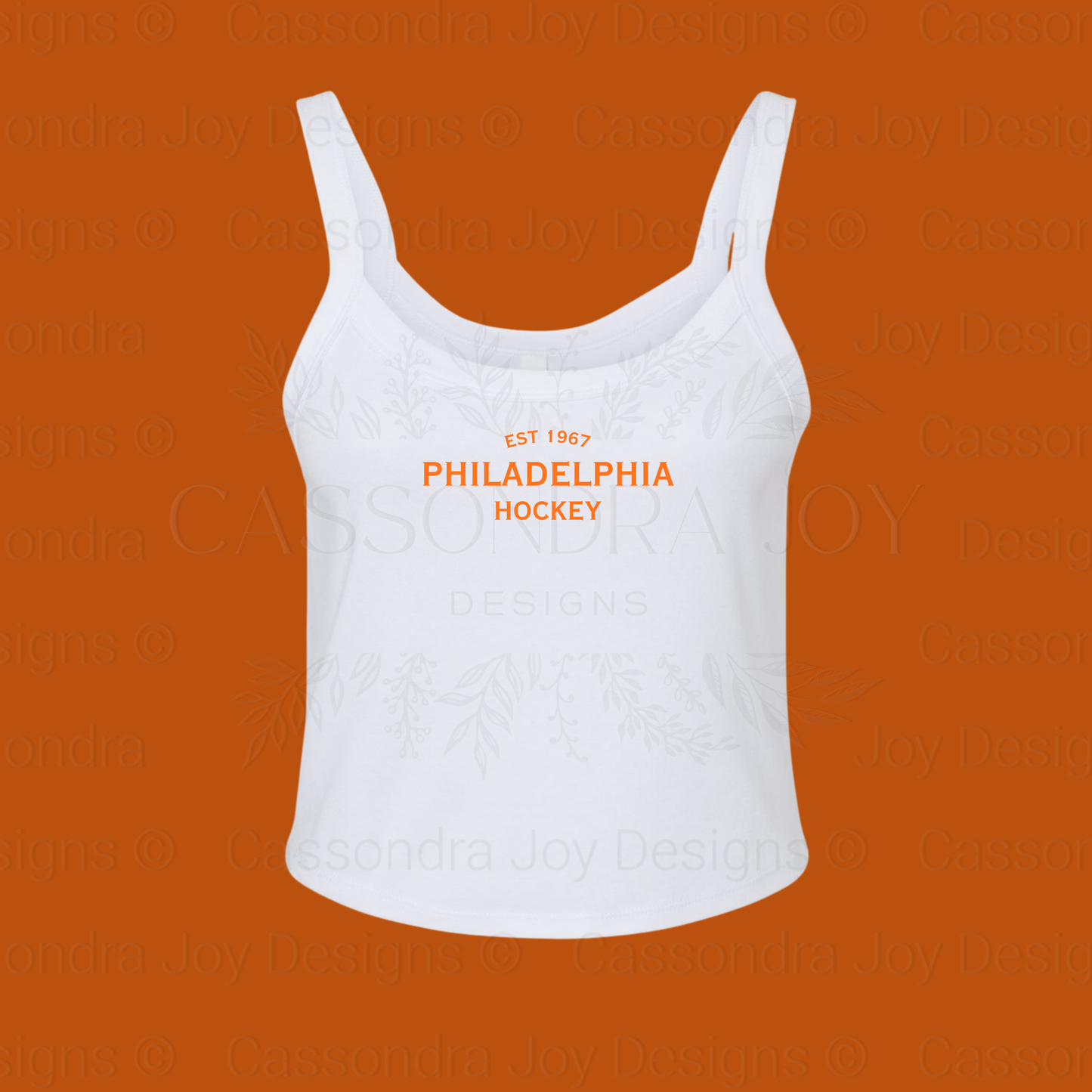 Minimalist Hockey Crop Tank Top