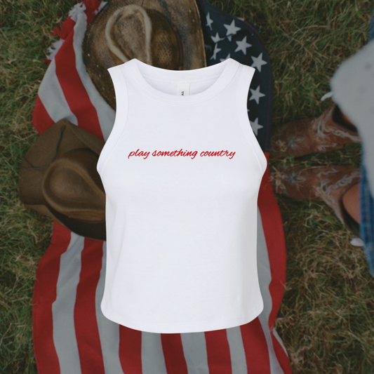 Play Something Country Crop Tank Top