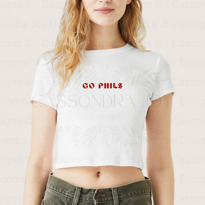 Go Phils Crop Tee
