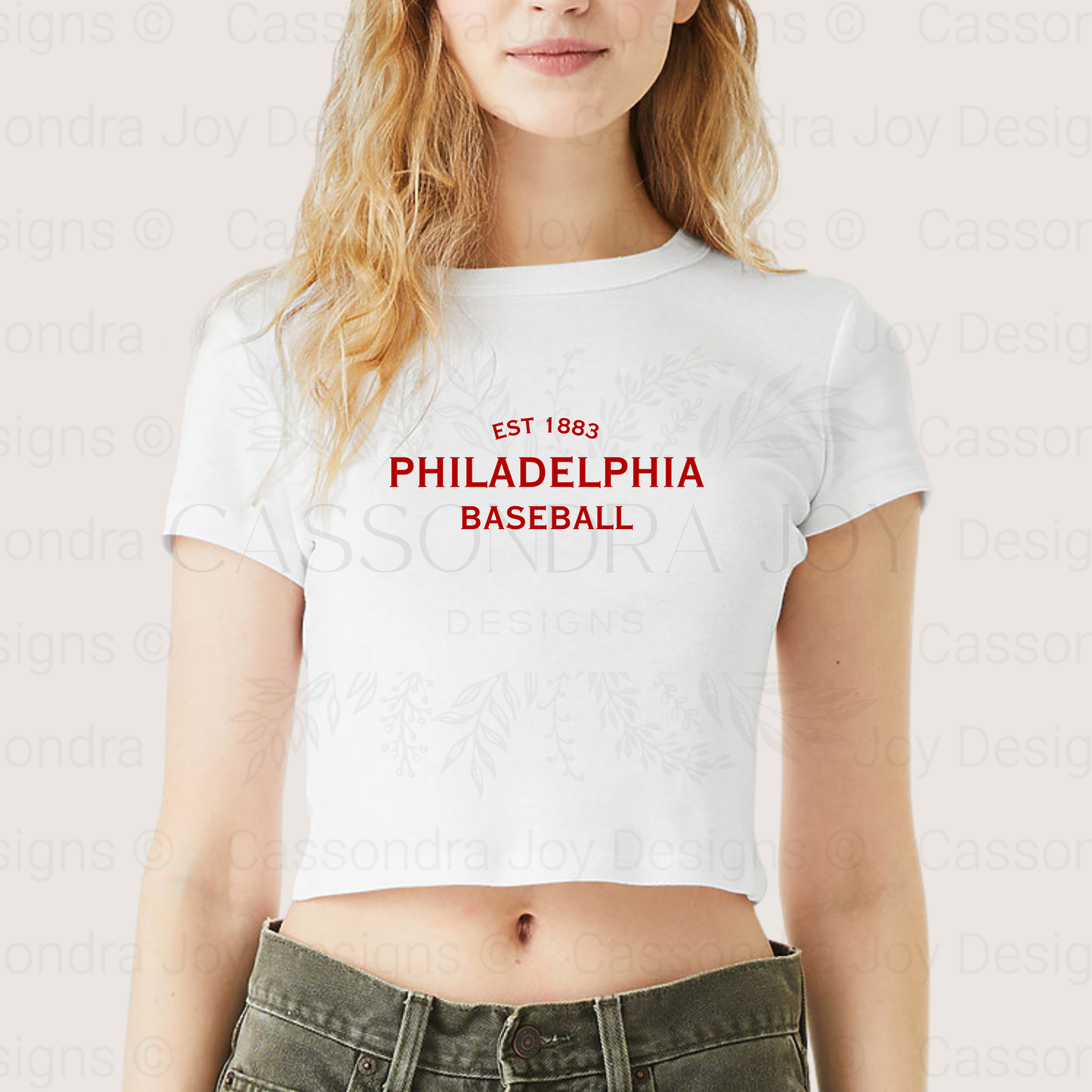 Minimalist Baseball Crop Tee