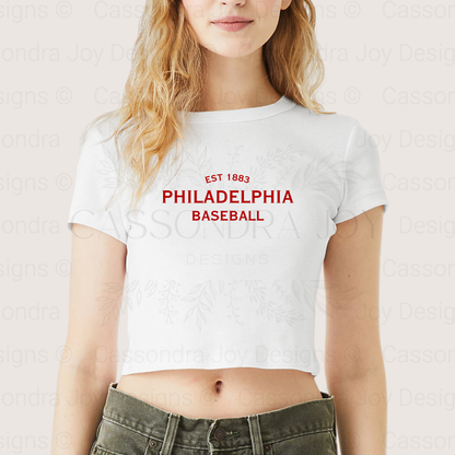 Minimalist Baseball Crop Tee