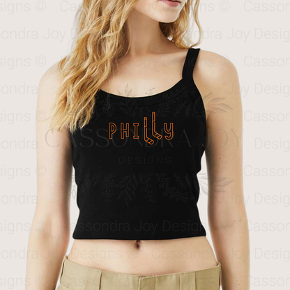 Philly Hockey Crop Tank Top