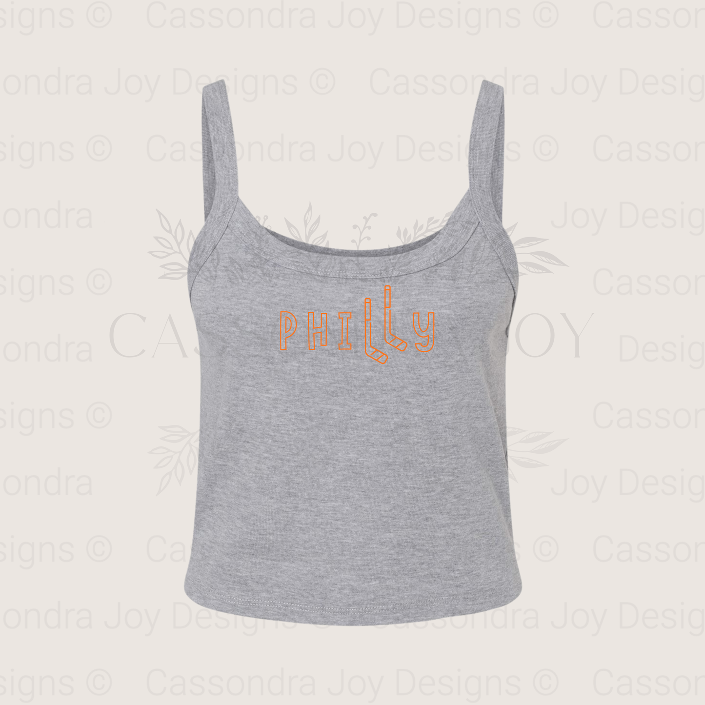 Philly Hockey Crop Tank Top