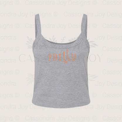 Philly Hockey Crop Tank Top
