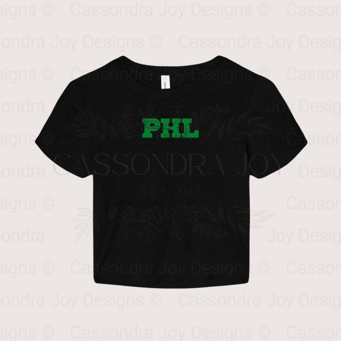PHL Football Crop Tee