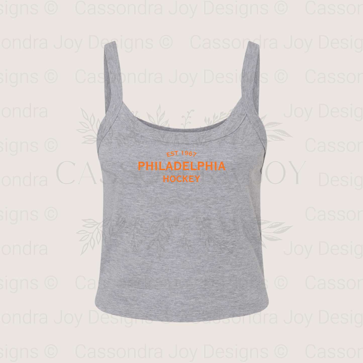 Minimalist Hockey Crop Tank Top