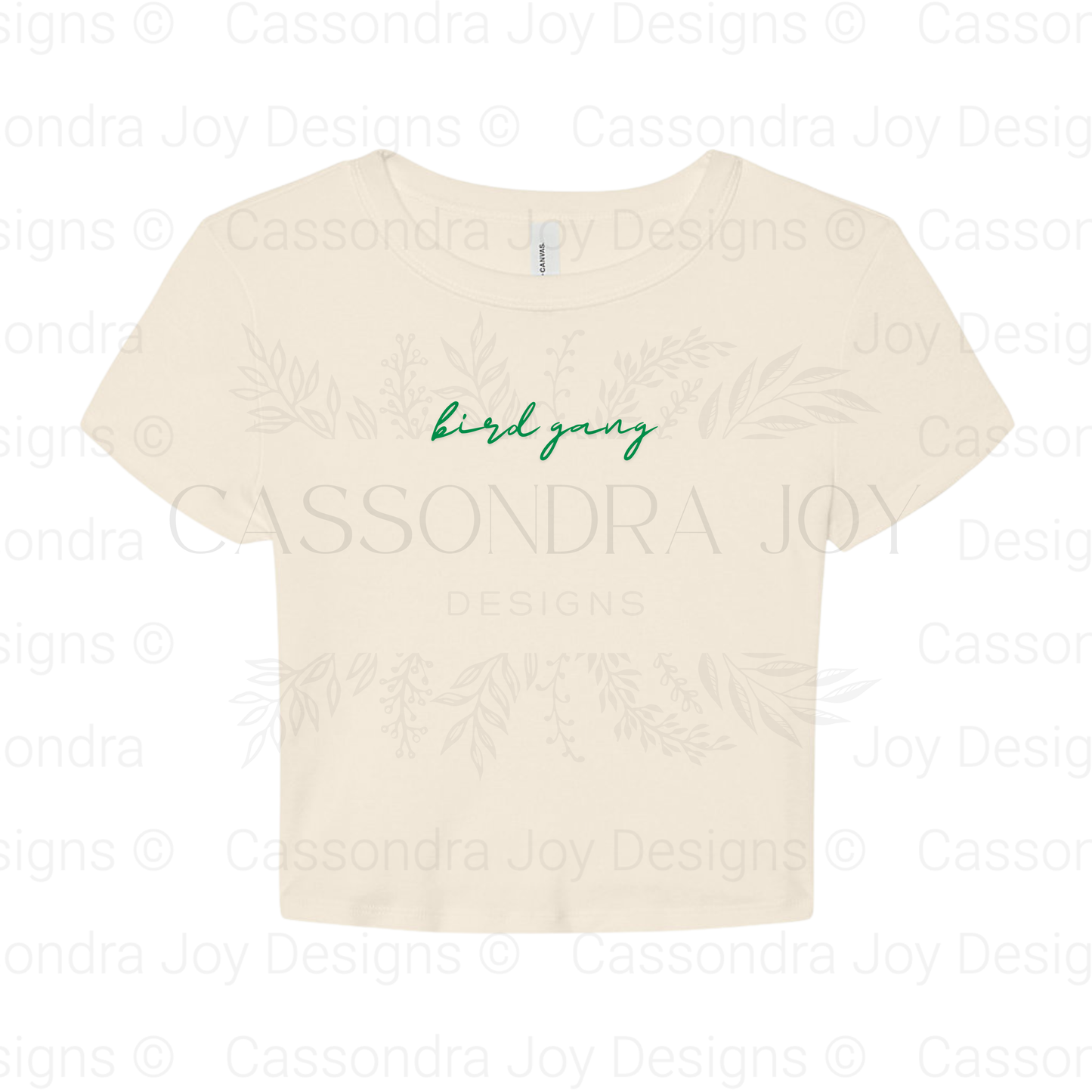 Bird Gang Football Crop Tee