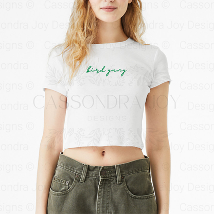 Bird Gang Football Crop Tee