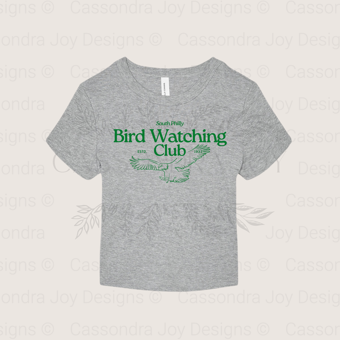 South Philly Bird Watching Club Crop Tee