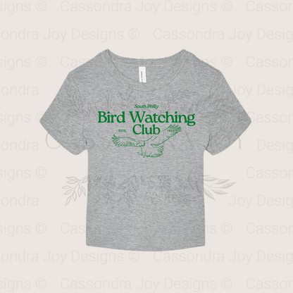 South Philly Bird Watching Club Crop Tee