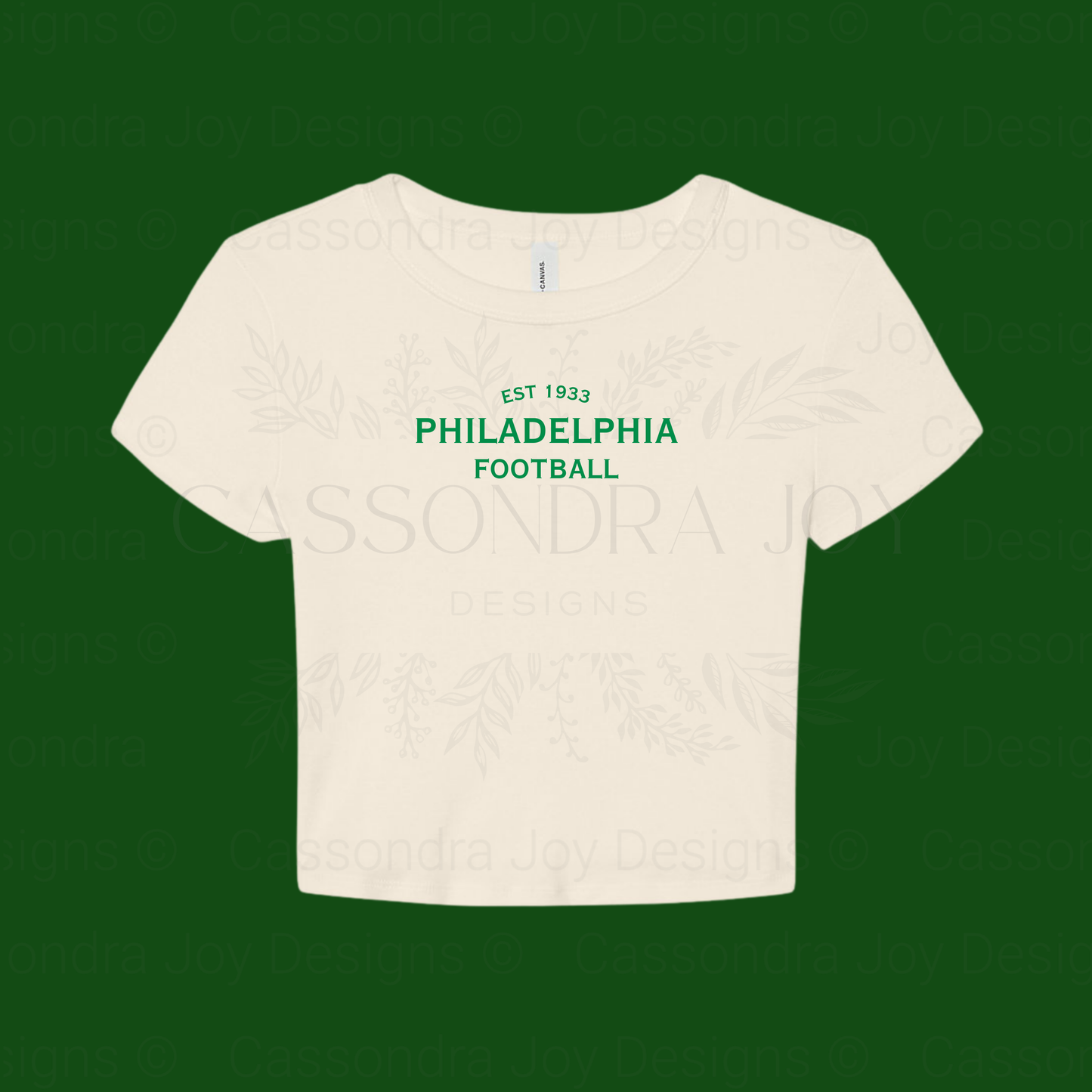 Minimalist Football Crop Tee