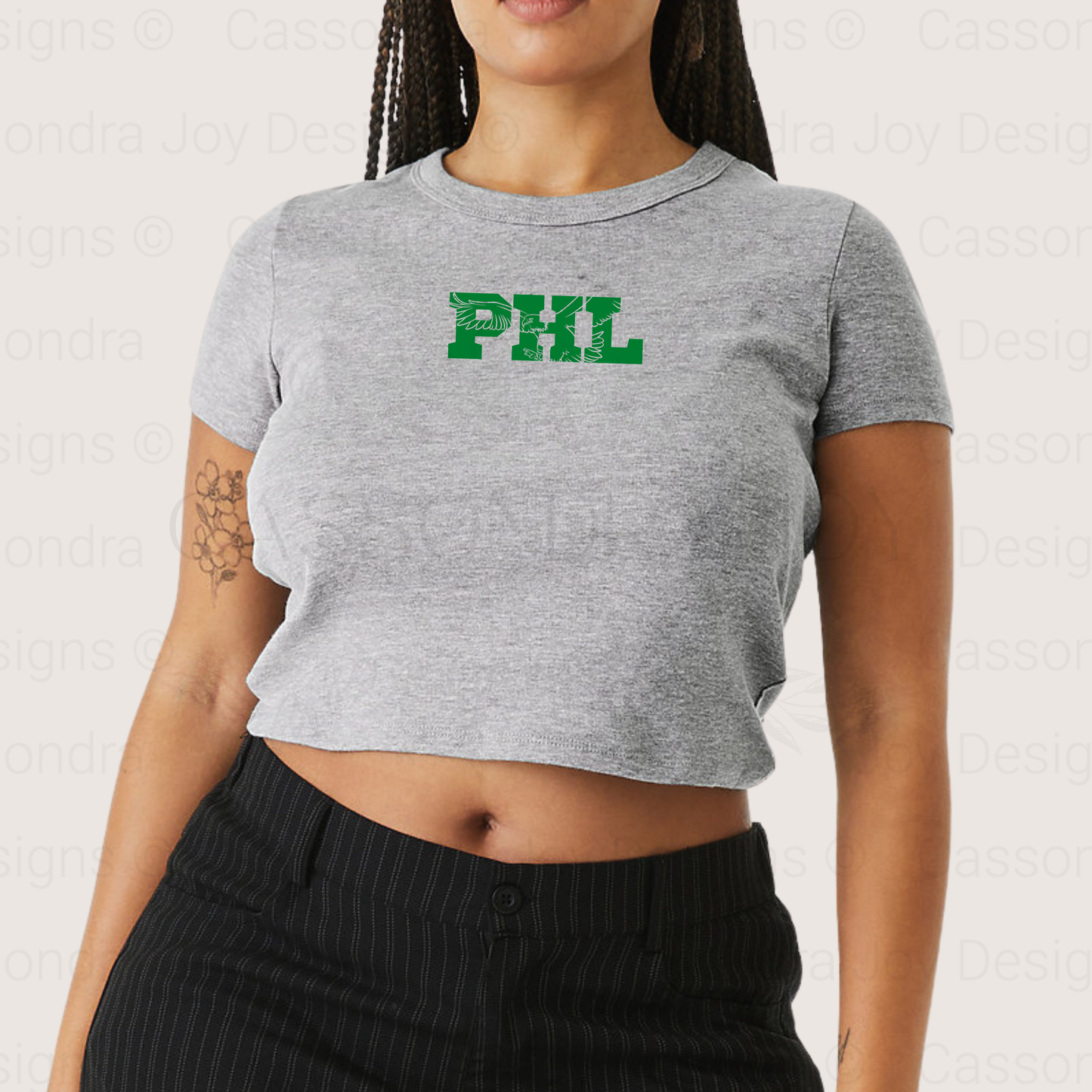 PHL Football Crop Tee