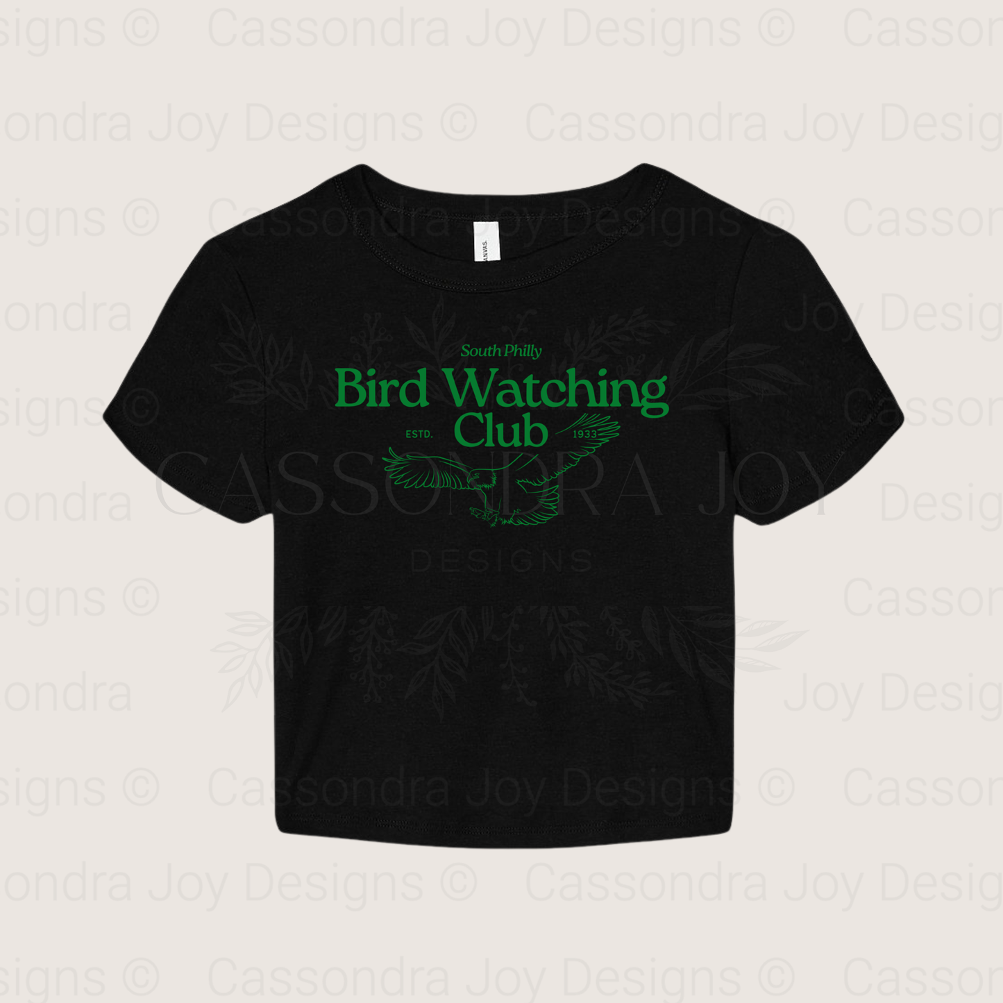 South Philly Bird Watching Club Crop Tee