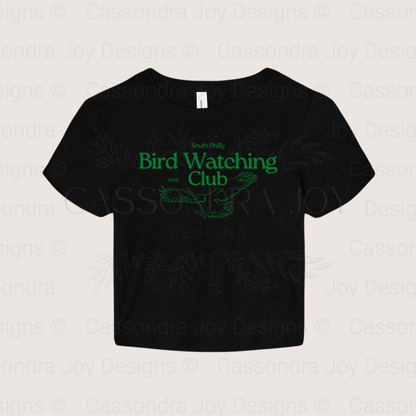 South Philly Bird Watching Club Crop Tee