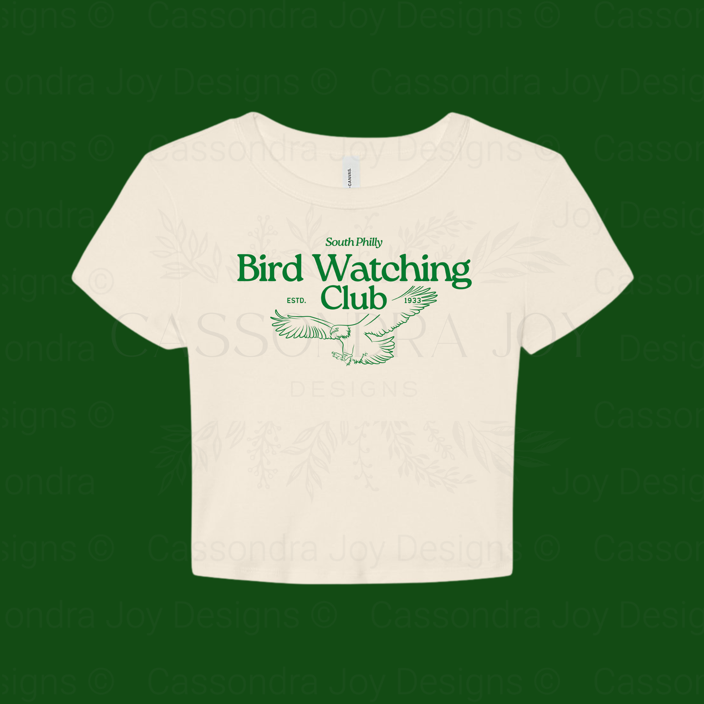South Philly Bird Watching Club Crop Tee