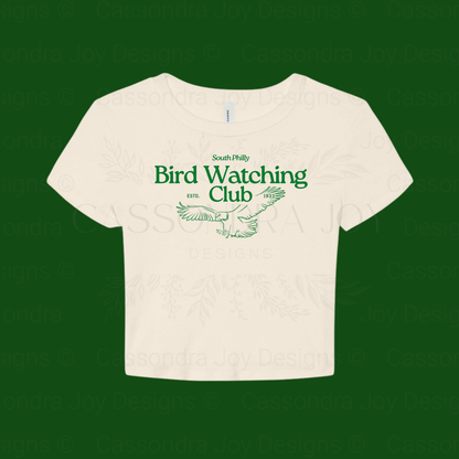 South Philly Bird Watching Club Crop Tee
