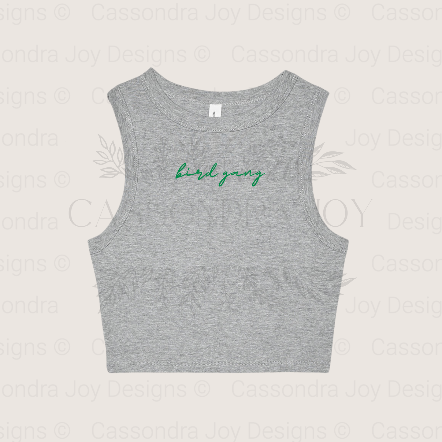 Bird Gang Crop Tank Top