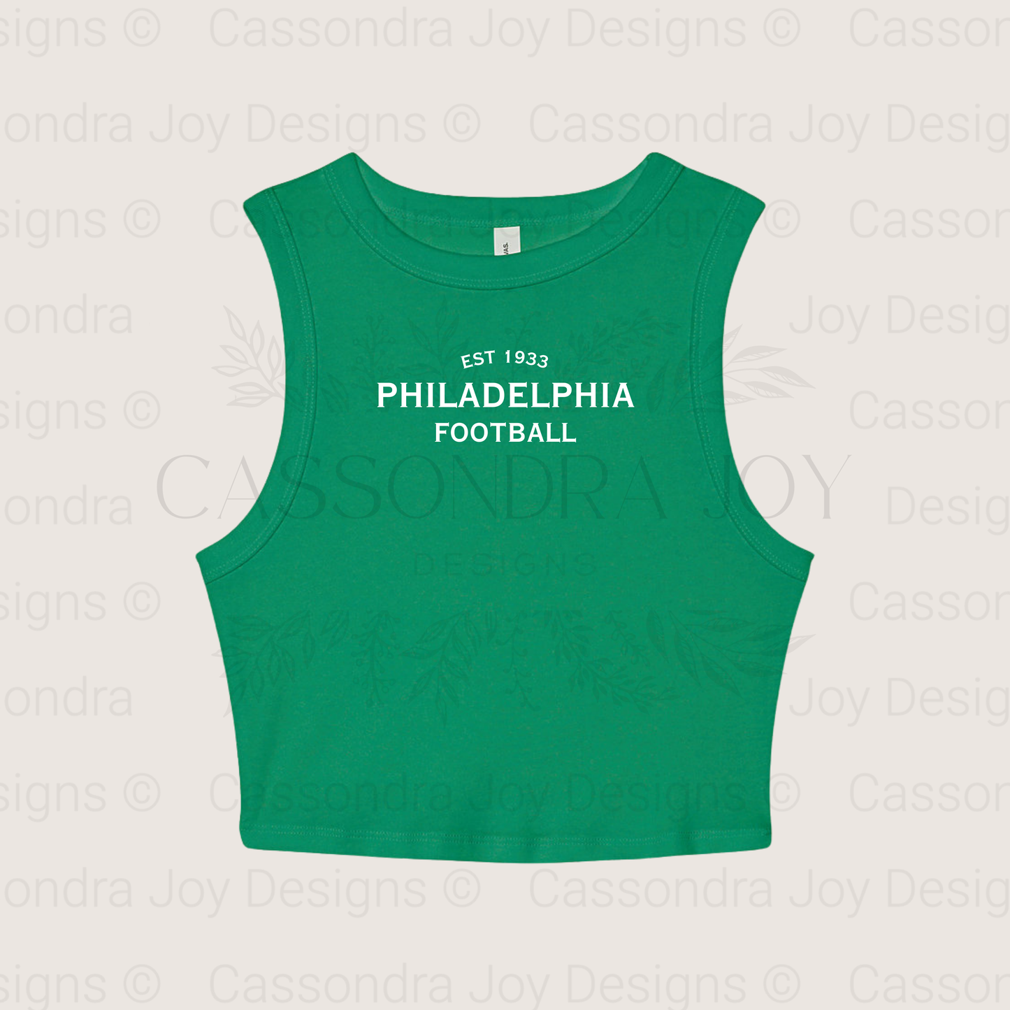 Minimalist Football Crop Tank Top