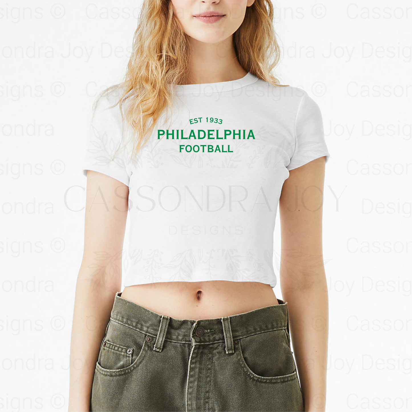 Minimalist Football Crop Tee