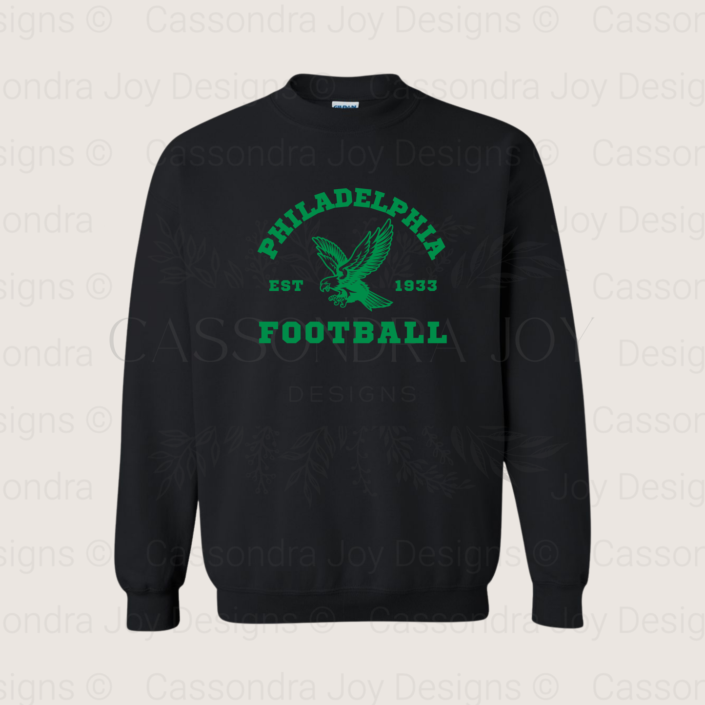 Vintage Style Football Crewneck Sweatshirt