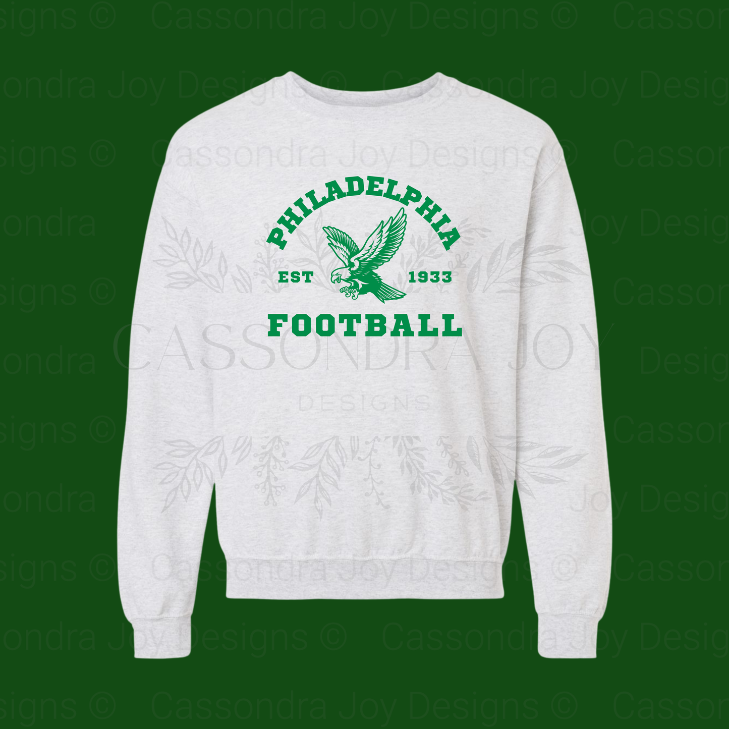 Vintage Style Football Crewneck Sweatshirt