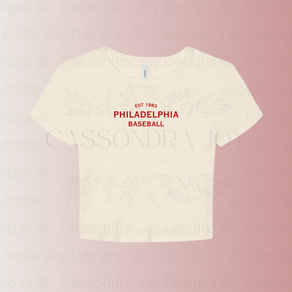 Minimalist Baseball Crop Tee