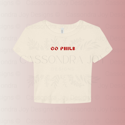 Go Phils Crop Tee