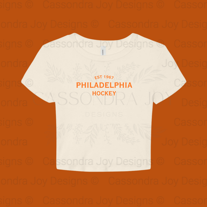 Minimalist Hockey Crop Tee
