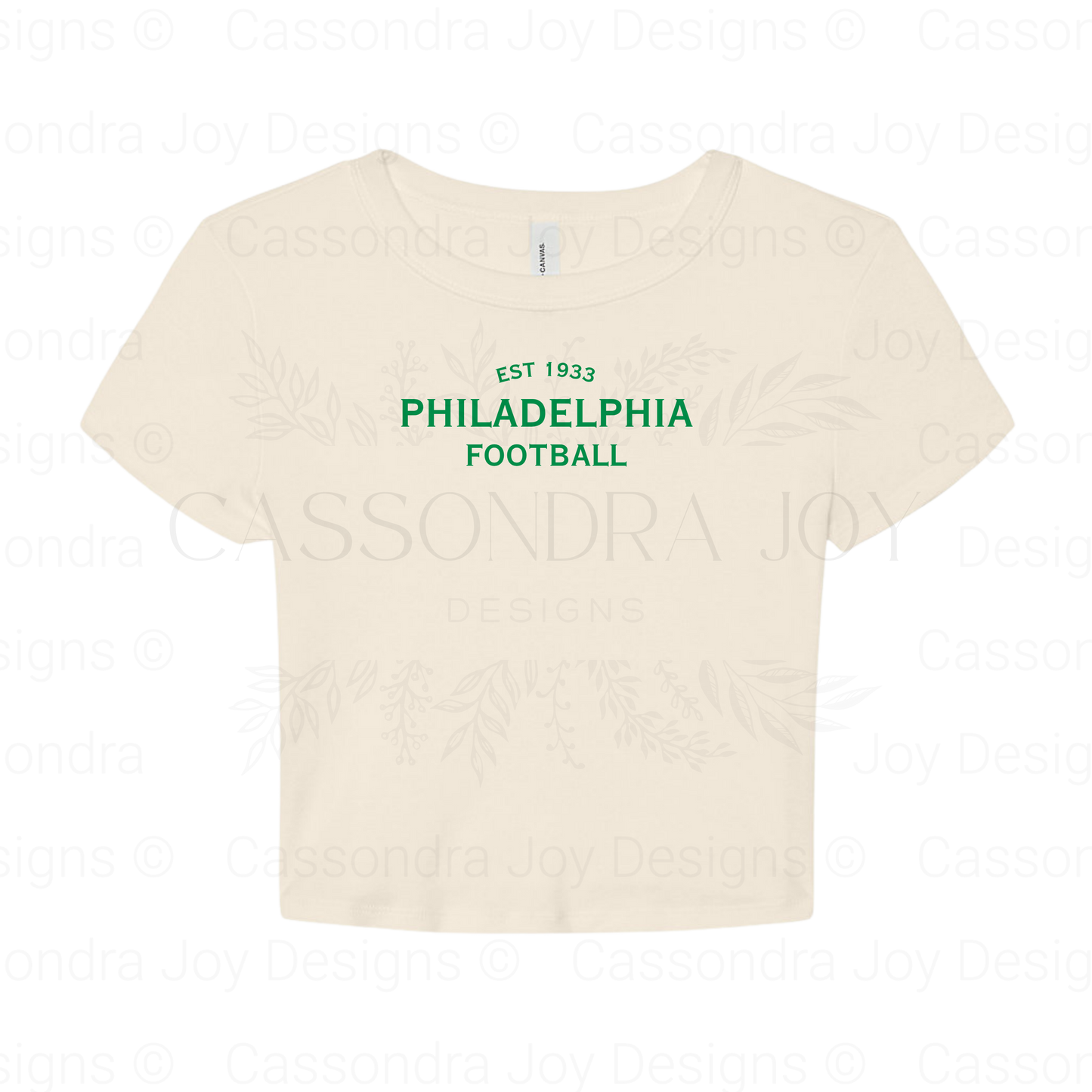 Minimalist Football Crop Tee