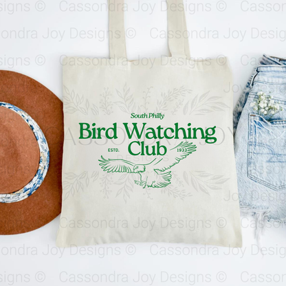 South Philly Bird Watching Club Tote Bag