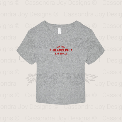 Minimalist Baseball Crop Tee