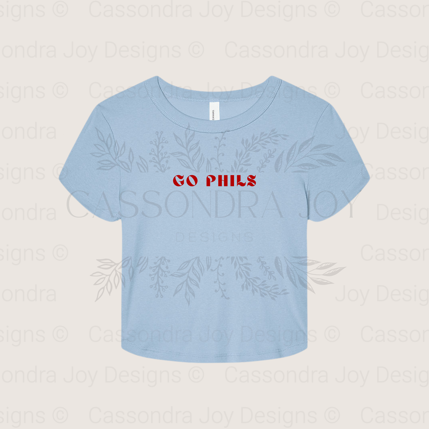 Go Phils Crop Tee